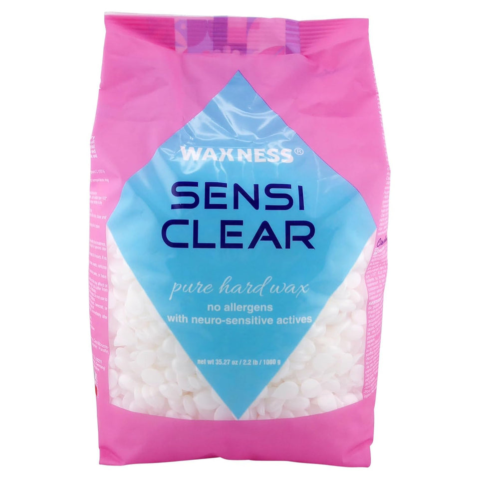 Waxness packaging front view showing clean professional design and clear formula benefit