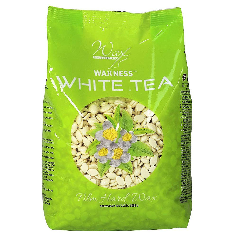 Waxness front packaging showing tub and white tea cream benefit