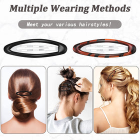 Waydress hair example half-up style showing clips in use and discreet decorative benefit