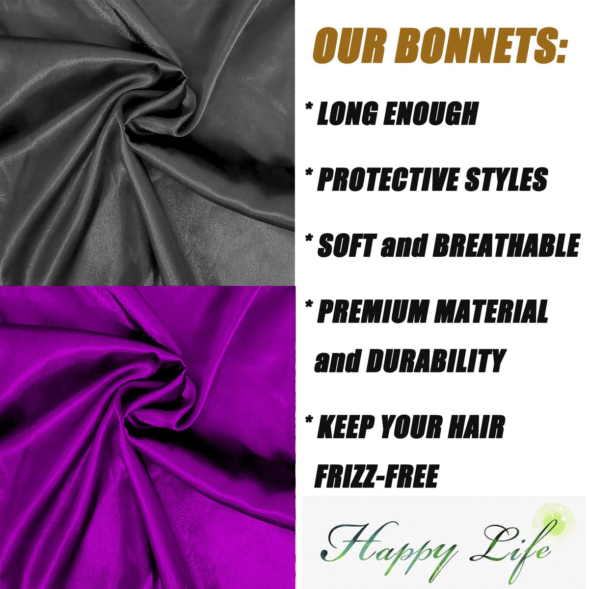Wbfwbb bonnet worn over long braids illustrating protection and style preservation