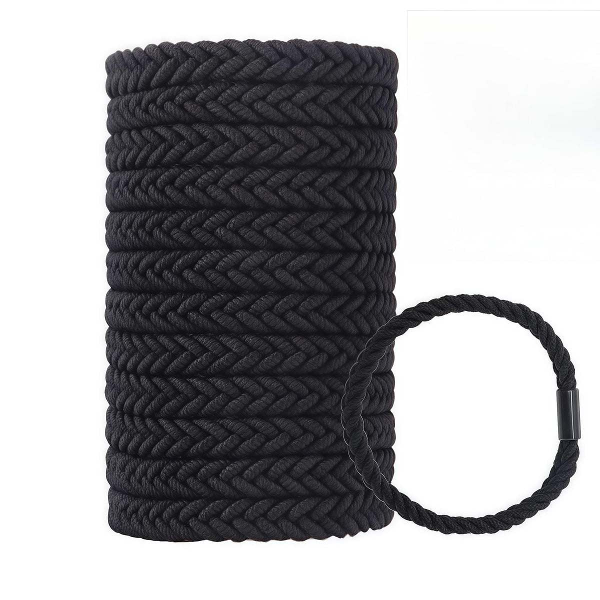 WDGROW front packaging showing 12-pack hair ties, convenient storage benefit
