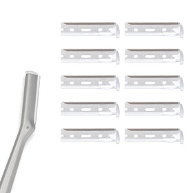 WDVFETGBGHHDSCFRCE front packaging showing ten replacement blades and compatibility