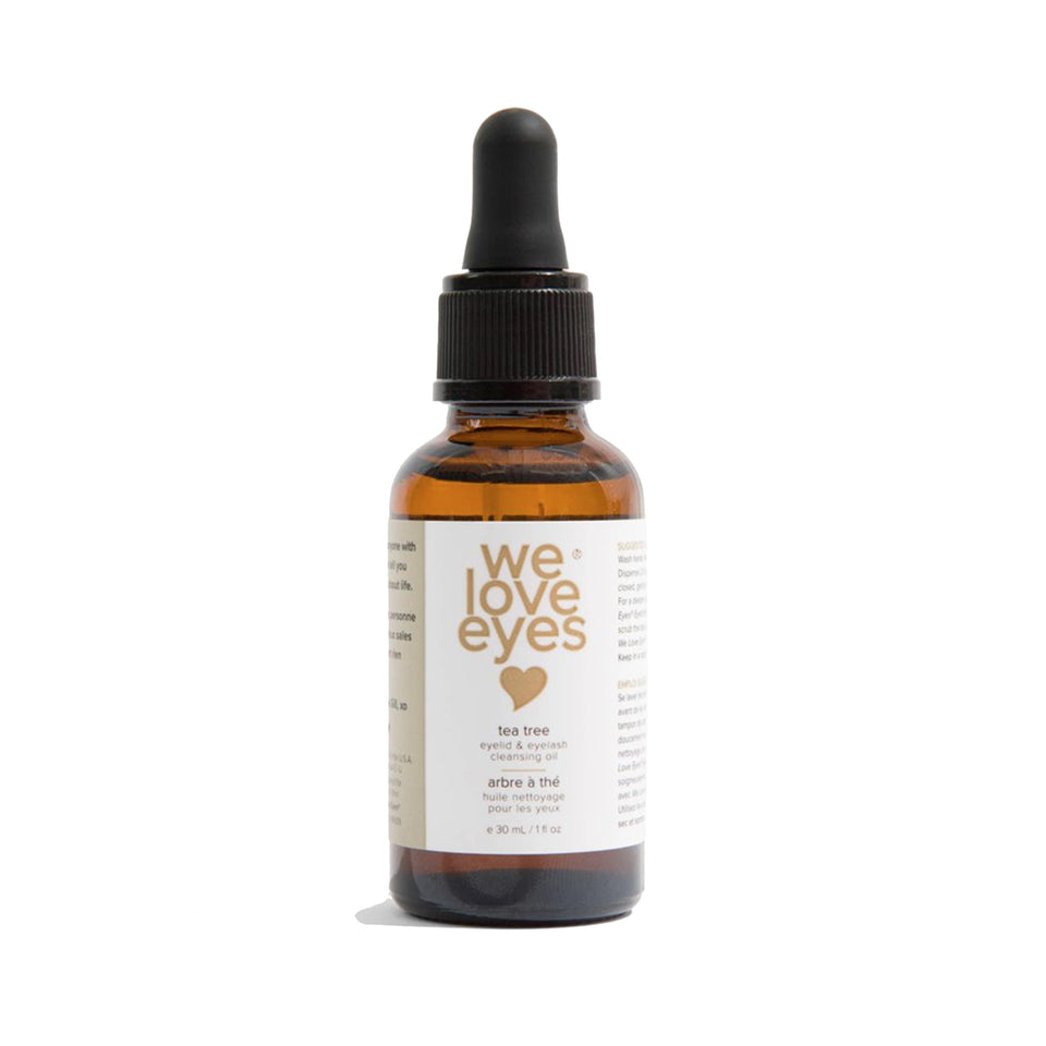 We Love Eyes front bottle showing brand and cleanser benefits