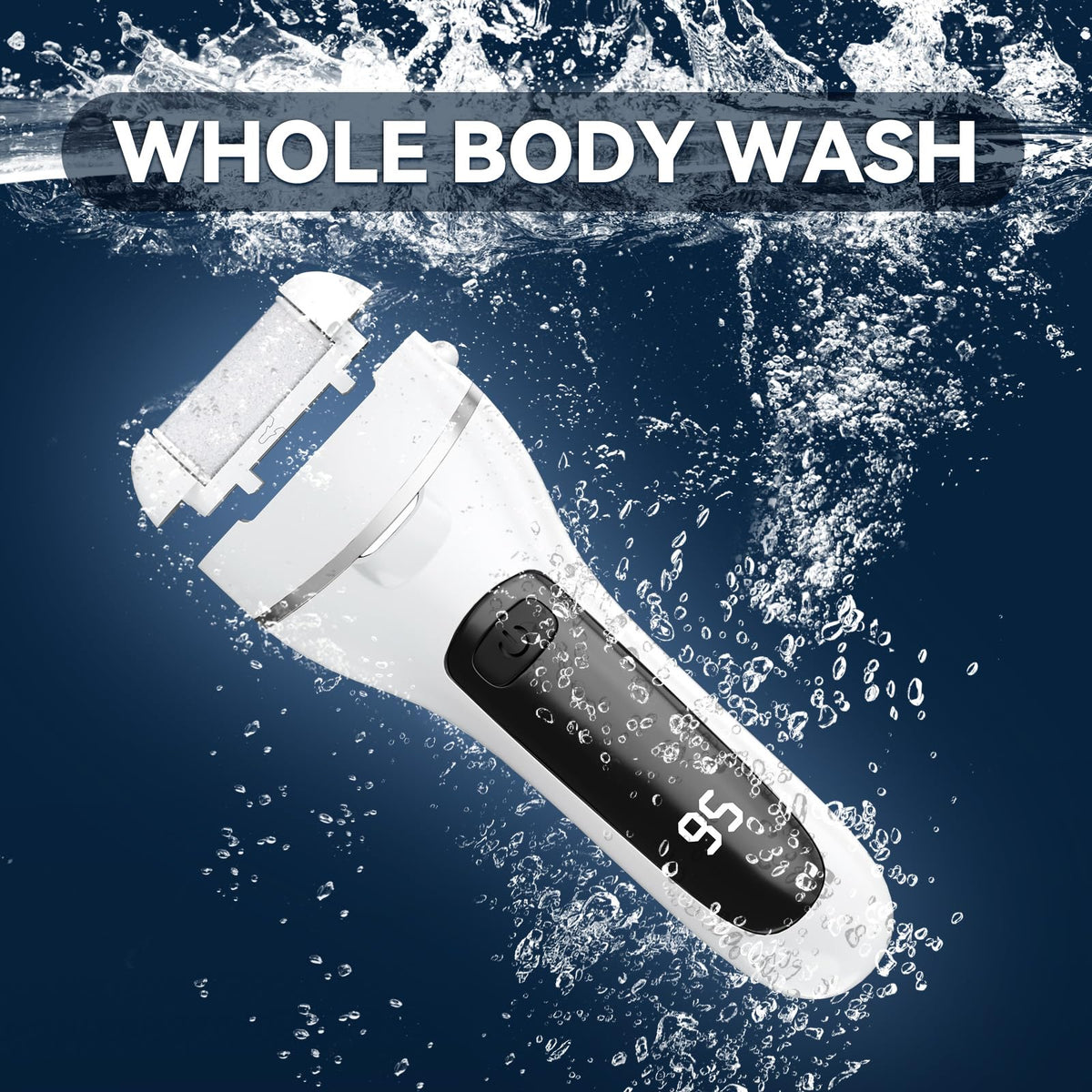 Wea&Hea close-up of three roller heads highlighting texture options for tailored exfoliation