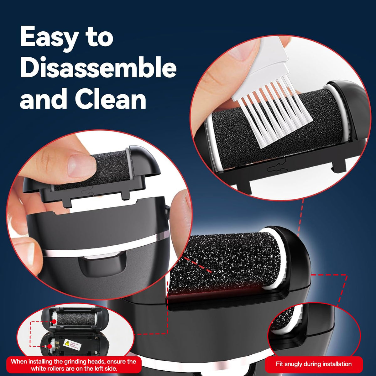 Wea&Hea stainless steel pedicure tools laid out for organized multiuse care