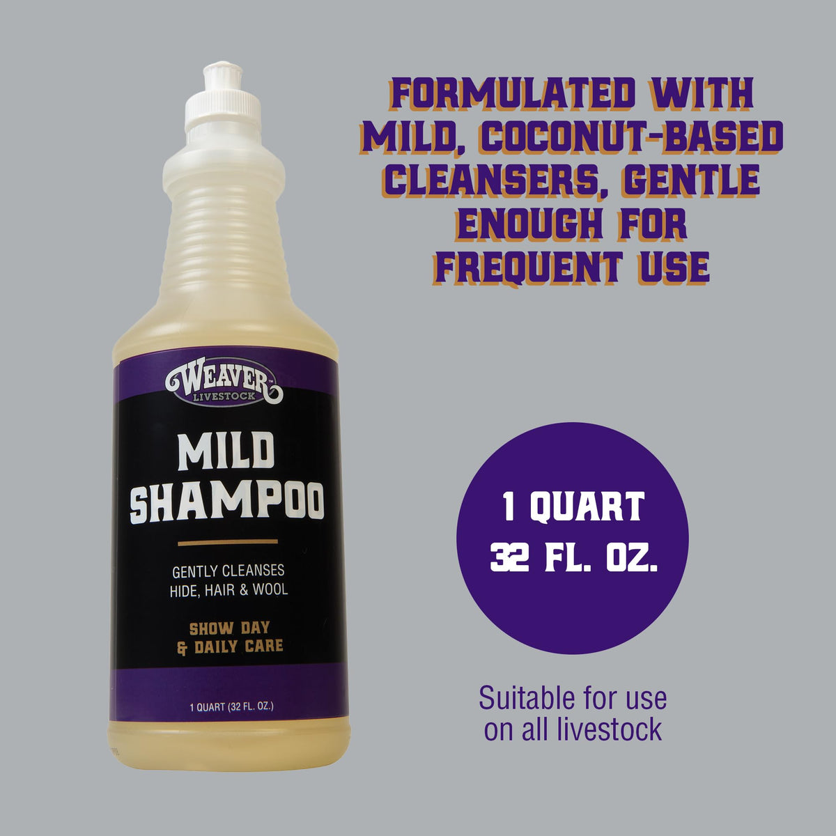 Weaver Livestock lather on horse mane illustrating deep-cleaning and softness