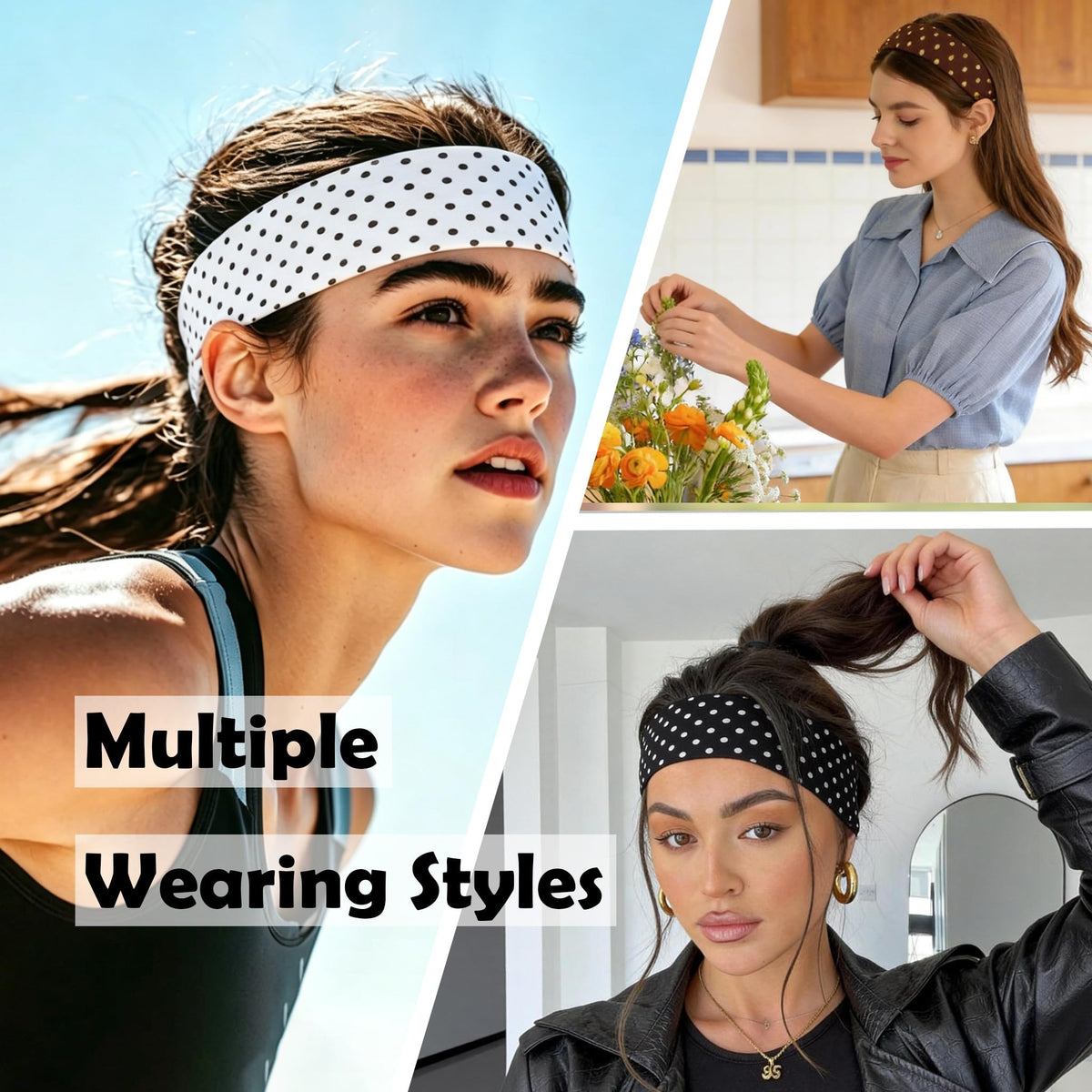 Weazppre headband in casual outfit scene showing easy outfit coordination benefit