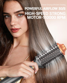 webeauty auto-wrap barrel closeup highlighting tangle-free curling action