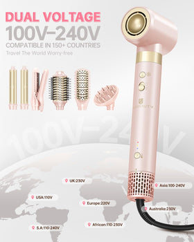 webeauty closeup ceramic barrel highlighting even heat and frizz reduction