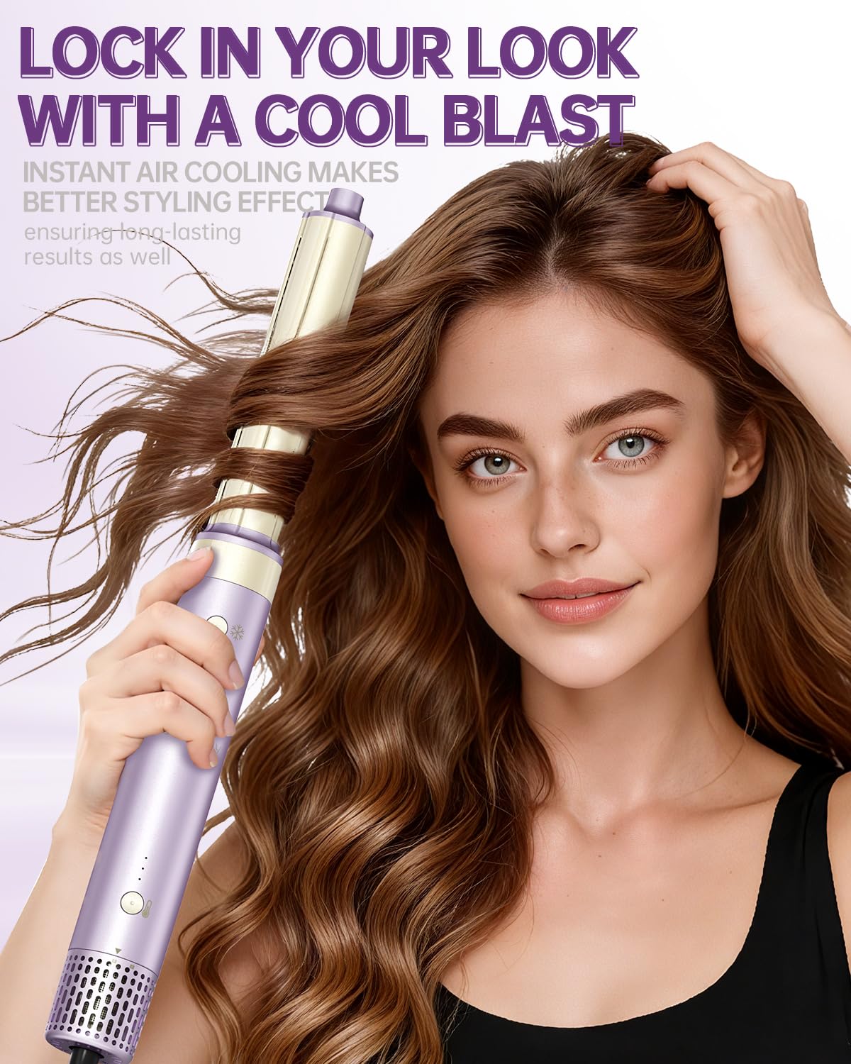 webeauty dual-voltage label close-up demonstrating worldwide compatibility benefit