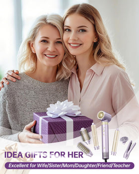 webeauty protective hard case open with styler and attachments, safe storage on the go