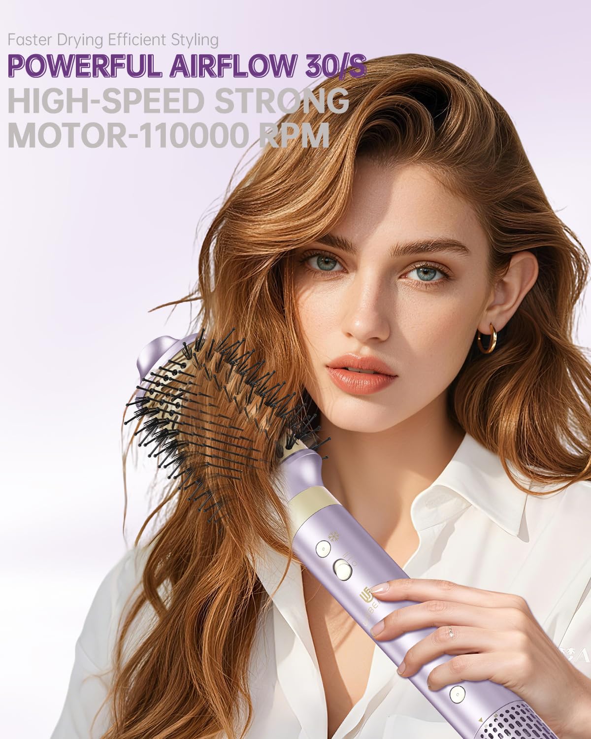 webeauty brush drying long hair quickly, faster styling for busy mornings