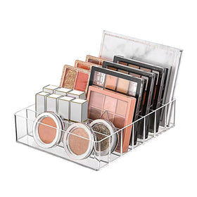 WECHENG front view of clear acrylic organizer shows neat palette storage and quick access