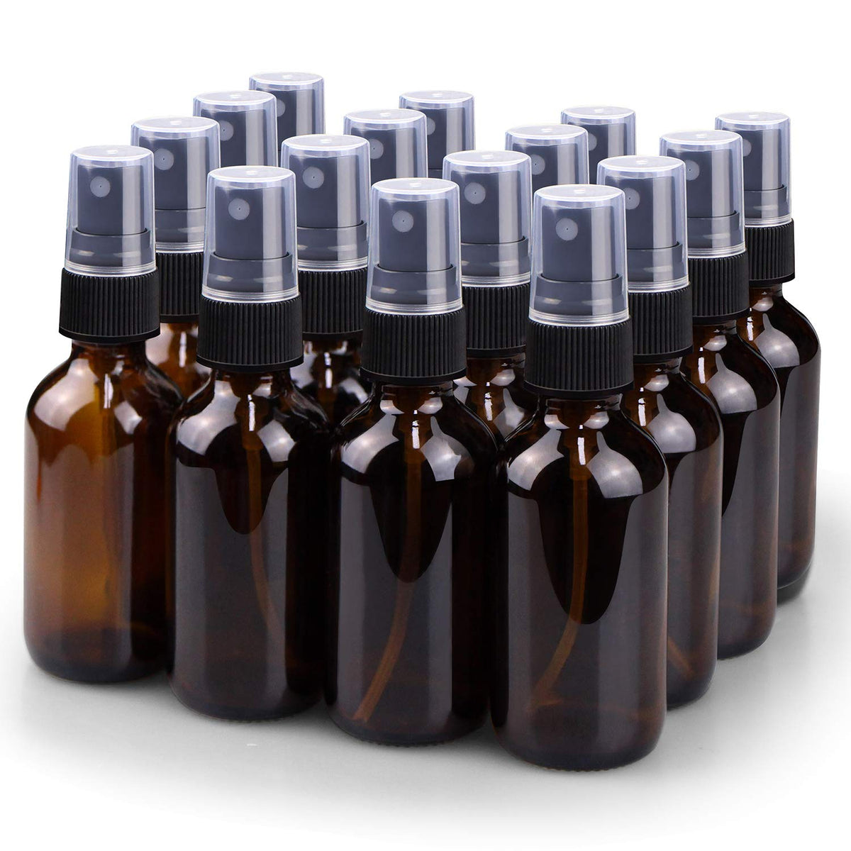 Wedama amber front packaging showing 16 bottles and caps, organized for quick use