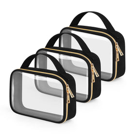 Wedama front view clear toiletry bag shows visibility and quick screening benefit