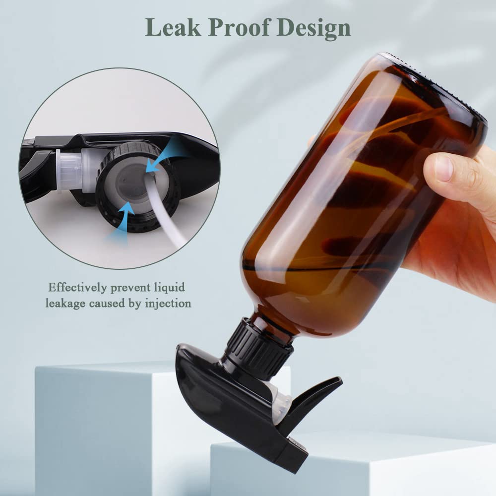 Wedama bottle in use misting a houseplant, protecting leaves with gentle, even coverage