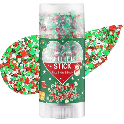 WEEMAY glitter stick front packaging showing tricolor design and convenience