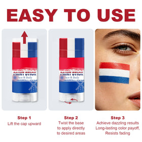 WEEMAY face paint being rinsed with soap and water for easy removal