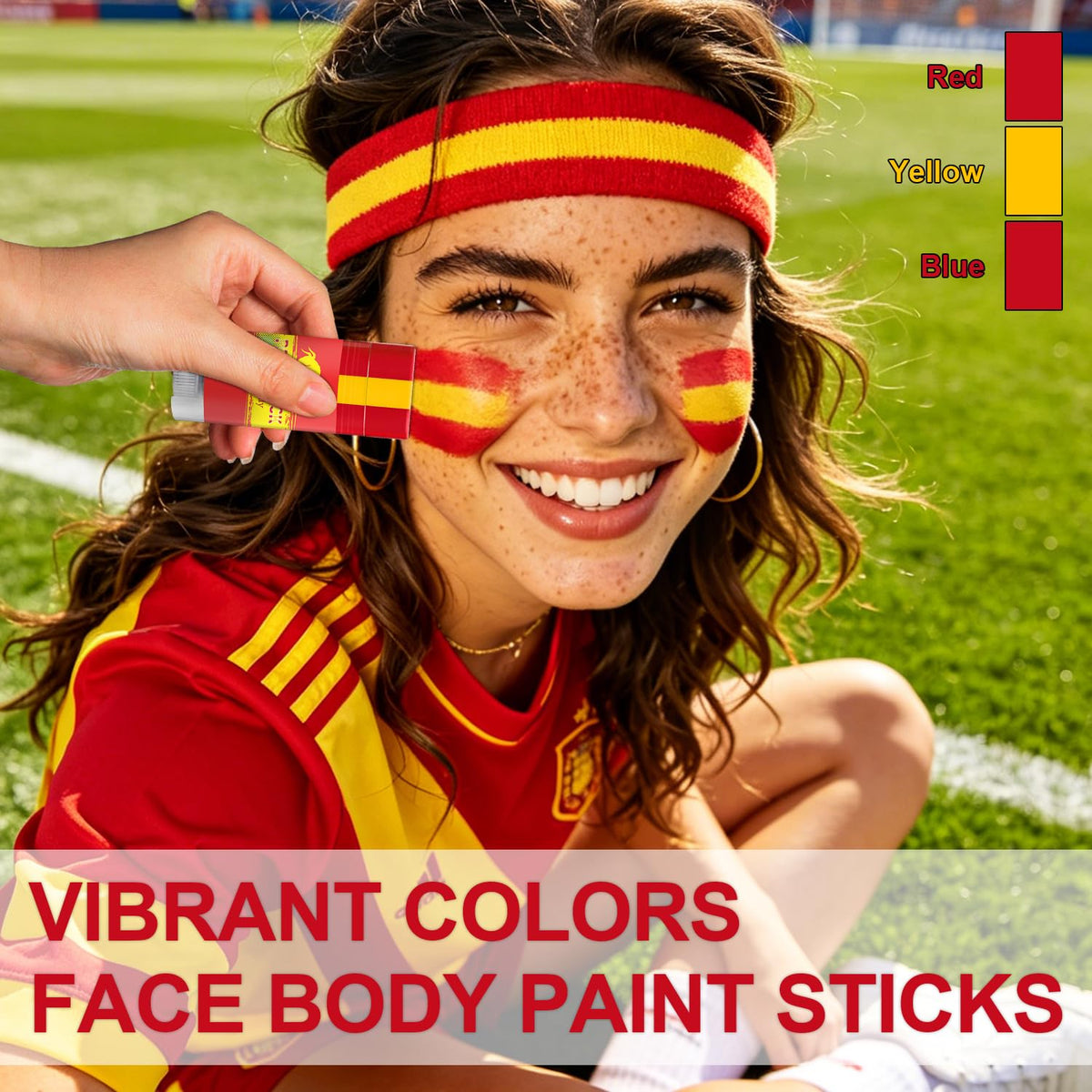 WEEMAY close up of red yellow red pigments highlighting vivid flag accuracy