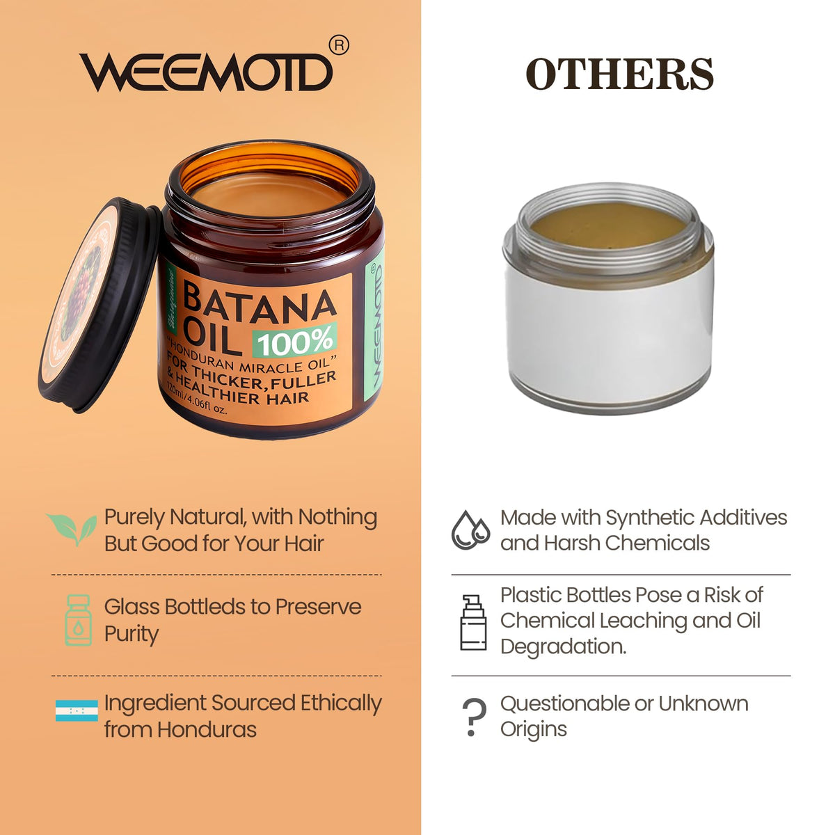 WEEMOTD balm warmed on hands ready for application, demonstrating control