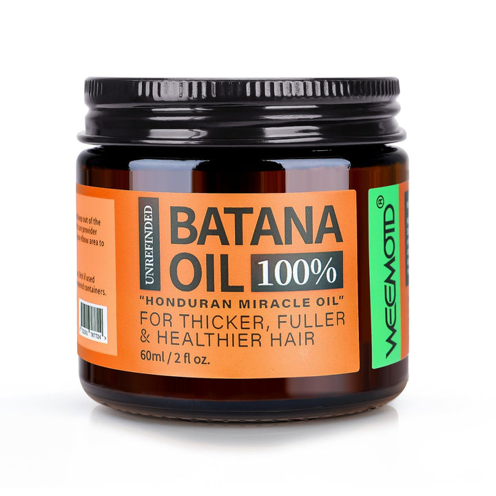 WEEMOTD front packaging showing 2 fl oz raw Batana balm and label benefit