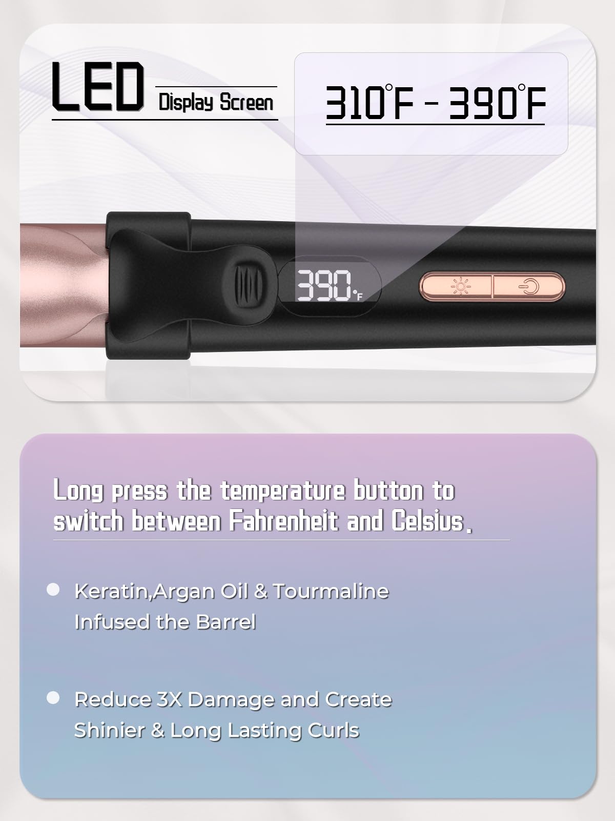 WEEYUM mini curler tucked inside a travel bag illustrating portability and packing ease