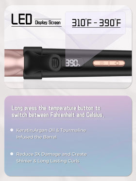 WEEYUM mini curler tucked inside a travel bag illustrating portability and packing ease