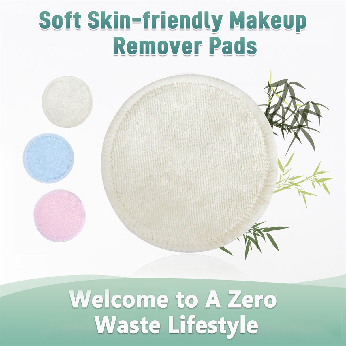 wegreeco laundry bag and contents showing how to wash pads hygienically