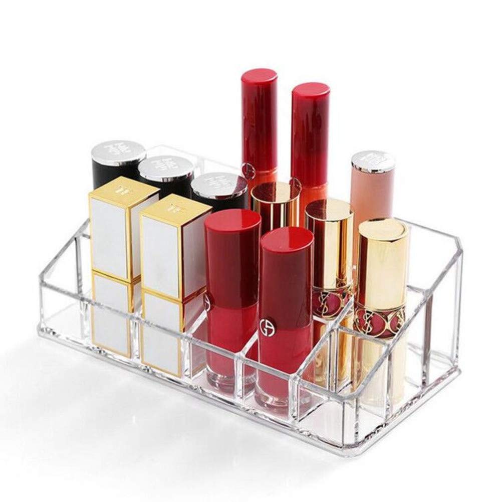 Weiai front view showing clear organizer holding cosmetics neatly