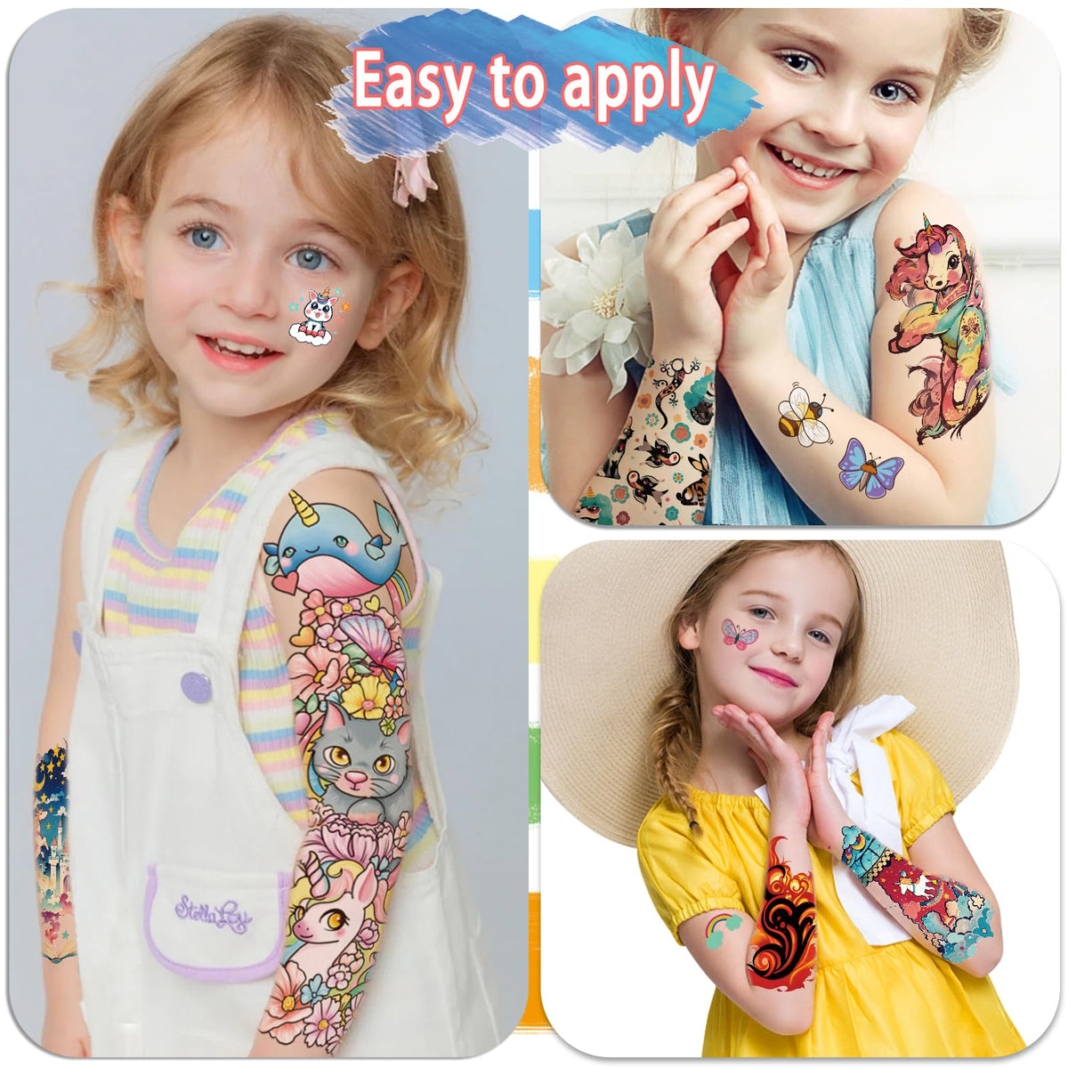 Weipbwor display of half-arm wraps with varied animal and space designs