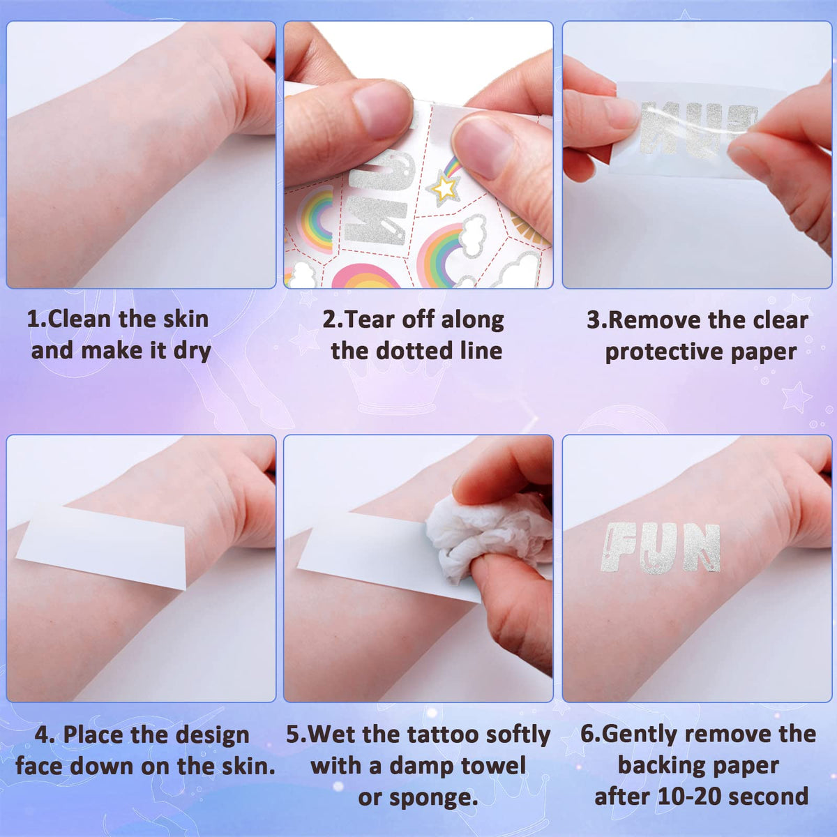 Weipbwor temporary tattoos as party favors creating festive decorations