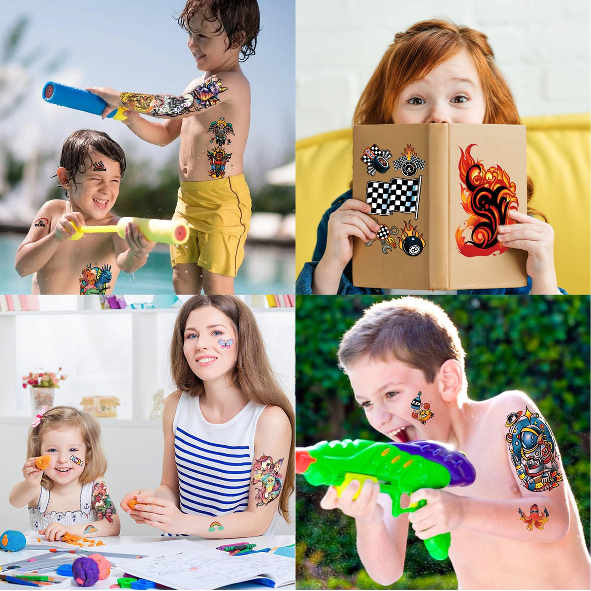 Weipbwor small sticker tattoos closeup offering mix-and-match accents