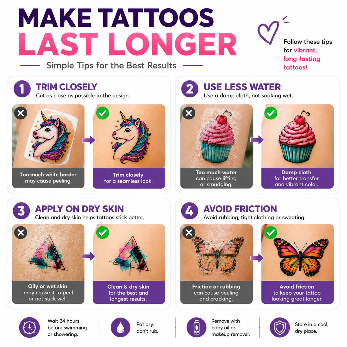 Welacer cut tattoo designs ready to transfer for quick application