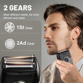 Welclux held in hand to show compact size and travel convenience
