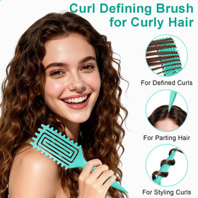 Weldilgit close-up of soft boar bristles smooths frizz and adds shine