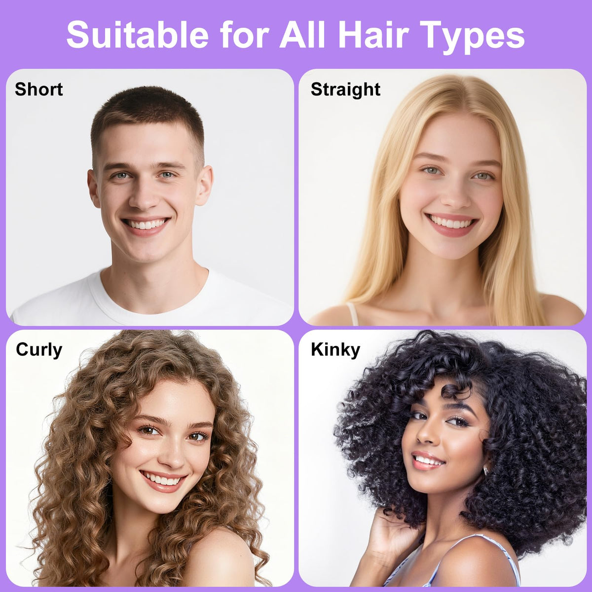 Weldilgit brush gliding through wet curls to evenly distribute product