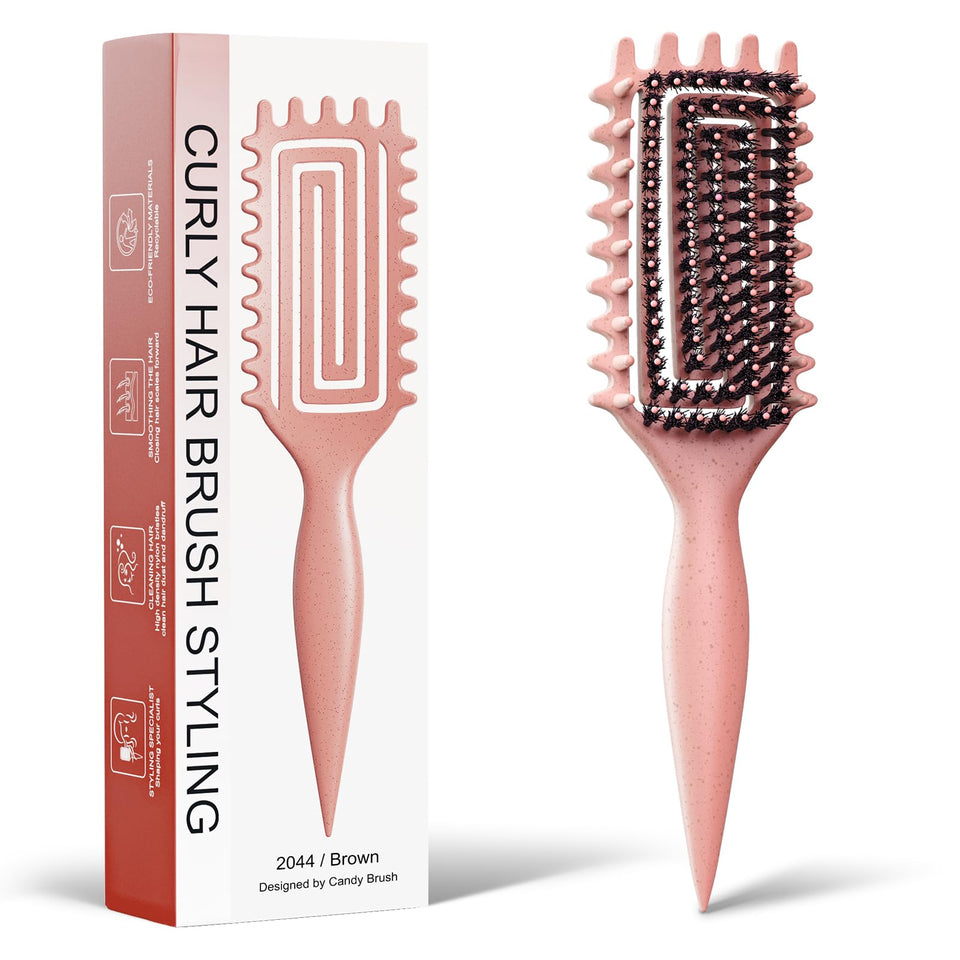 Weldilgit brush front view showing compact design and beige finish for easy styling