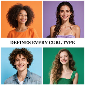 Weldilgit brush used on 4A–4C curls showing enhanced definition and reduced frizz