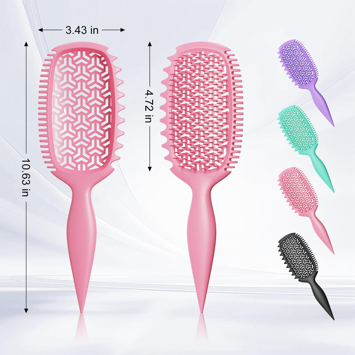 Weldilgit ventilated back demonstrating faster drying for thick coily hair