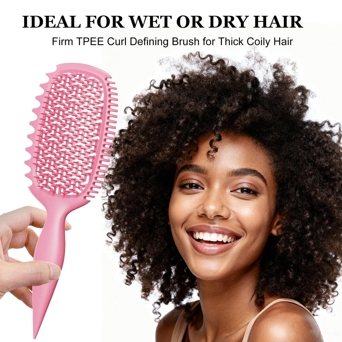 Weldilgit wide-tooth side creating lift and volume in dense hair