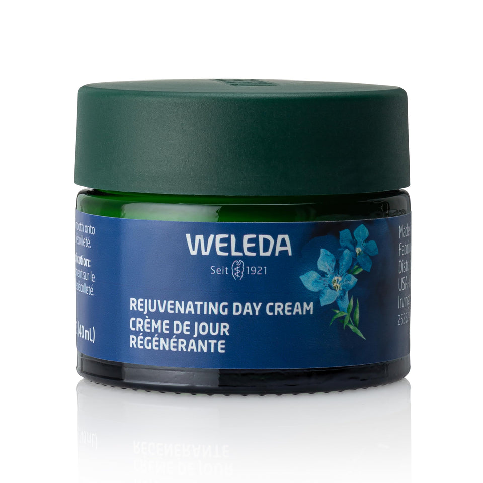 Weleda front packaging showing compact jar and benefits