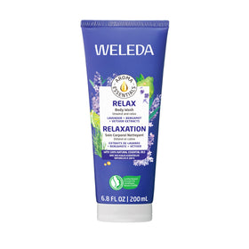 Weleda Relax bottle front view showing label and calming scent