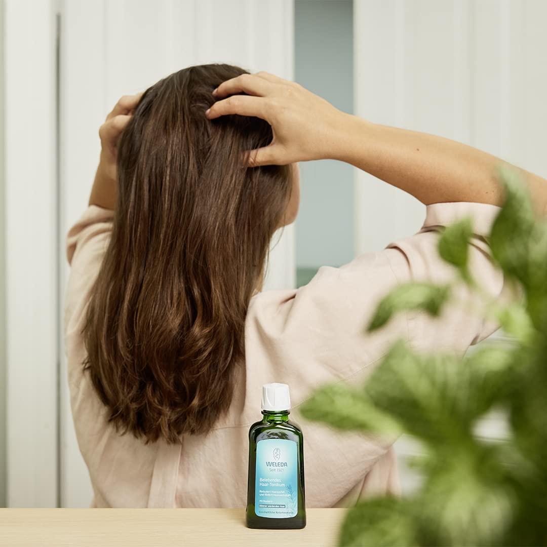 Weleda oil texture poured on hand illustrating smooth, non-greasy absorption benefit