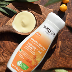 Weleda tube close-up label with clear ingredient information