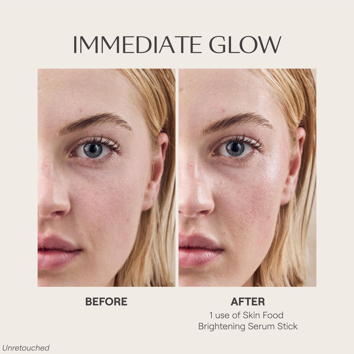 Close-up texture of Weleda serum stick revealing non-greasy balm for quick absorption