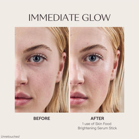 Close-up texture of Weleda serum stick revealing non-greasy balm for quick absorption