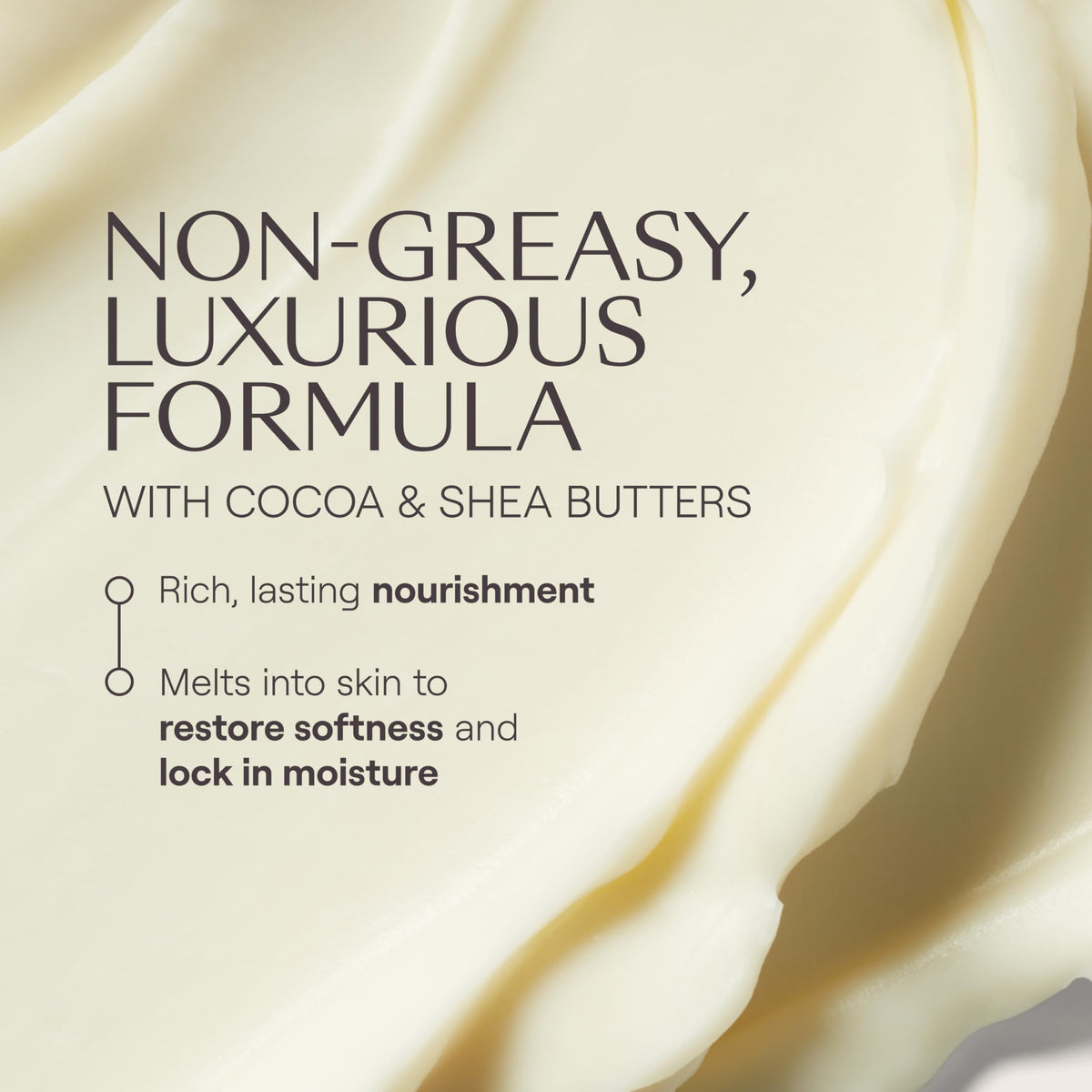 Weleda closeup shea and cocoa butter ingredients highlighting rich nourishment
