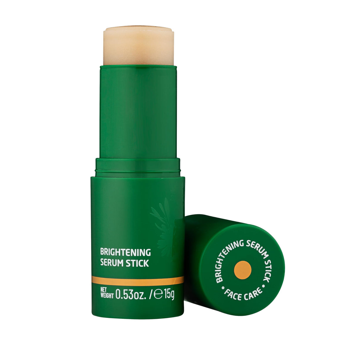 Weleda Skin Food serum stick front view showing compact, travel-ready packaging and glow