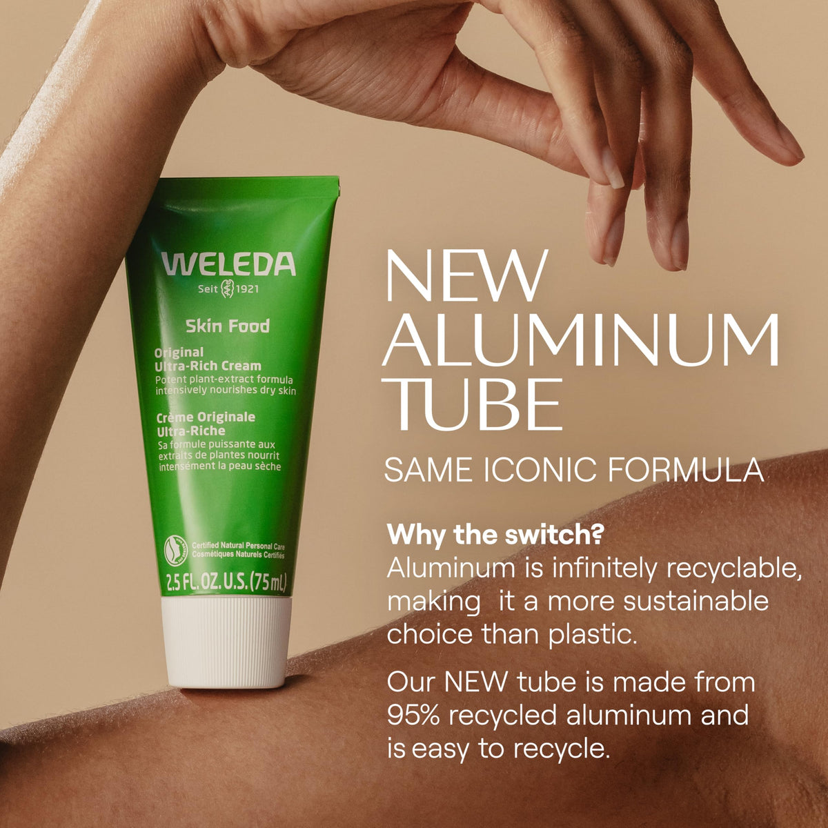 Weleda Skin Food ingredients label close-up highlighting botanical extracts and plant oils