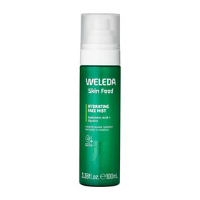 Weleda Skin Food facial mist front bottle showing clean design and quick hydration benefit